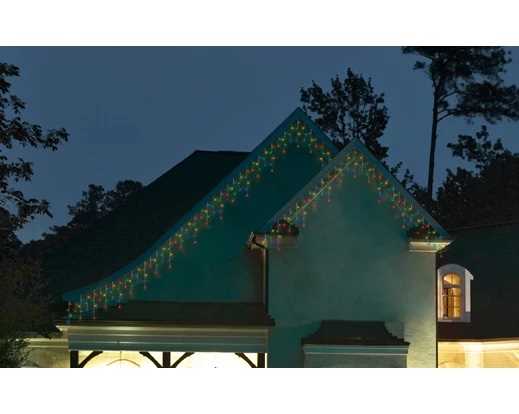 TENDA LUMINOSA 175LED LUCE MULTICOLOR MT7,5 FILO TRASP. IP44