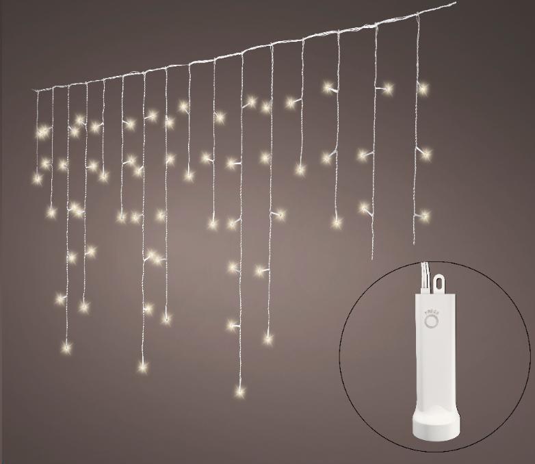 TENDA LUMINOSA BATTERIA 192LED L.CALDA MT7XH75CM. F.TRASP.
