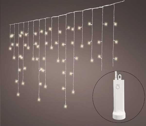 TENDA LUMINOSA BATTERIA 192LED L.CALDA MT7XH75CM. F.TRASP.