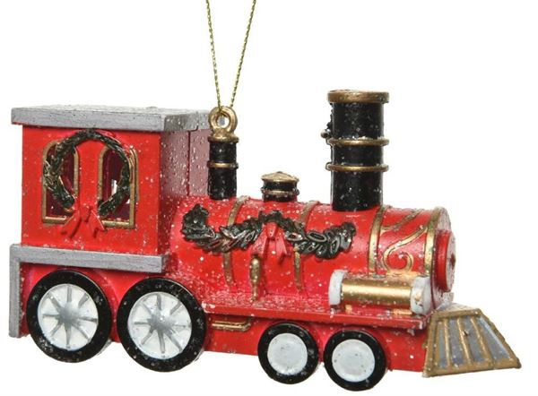 PENDENTE TRENO PLASTICA CM.4X12X6H RED