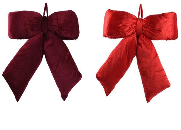 FIOCCO VELLUTO CM.40X50 2 COLORI ASSORTITI