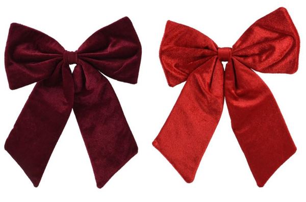 FIOCCO VELLUTO CM.30X35 2 COLORI ASSORTITI