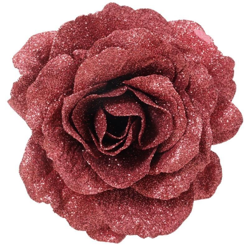 ROSA CLIP GLITTER CM.D12 MAROON