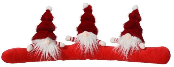 COPRIPORTA 3 GNOMI CM.87X11X27H RED