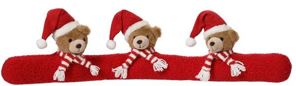 COPRIPORTA 3 ORSI CM.88X12X20H RED