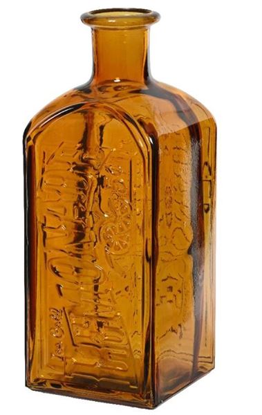 VASO VETRO RICICLATO CM.12X29H BROWN