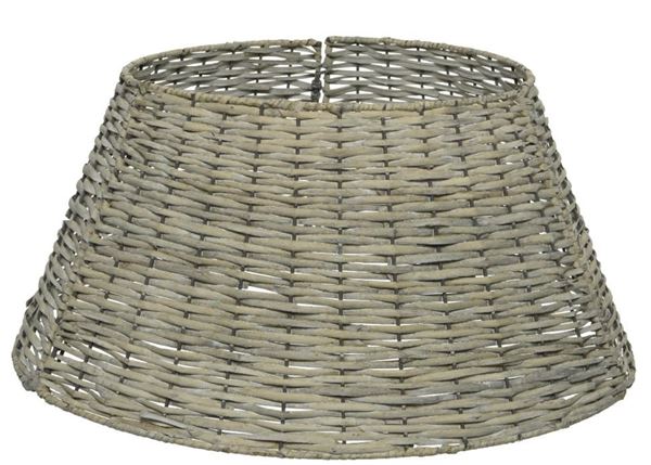 COPRIBASE ALBERO NATALE CM Ø57 H28 GRIGIO IN KIT 3 PARTI