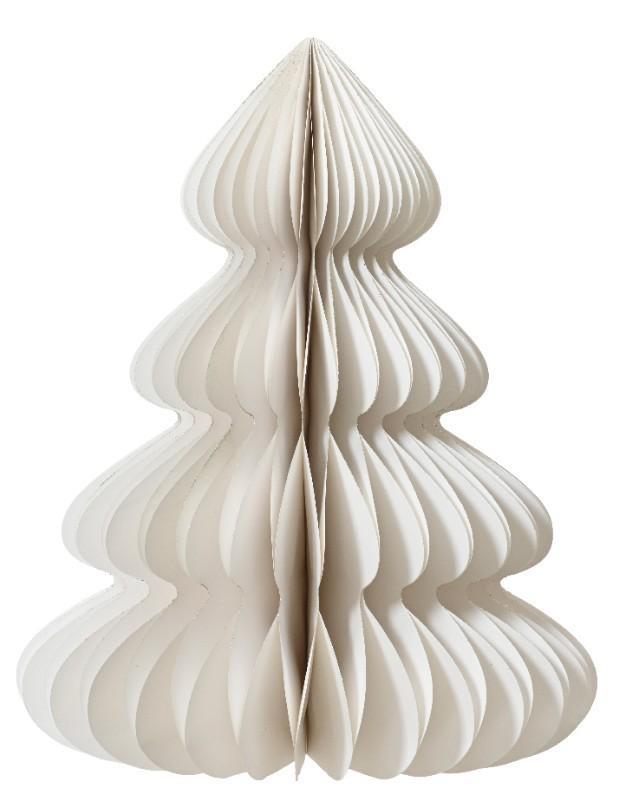 ALBERO DI NATALE IN CARTA CHIUSURA MAGNETE CM.D48X60H WHITE