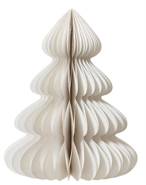 ALBERO DI NATALE IN CARTA CHIUSURA MAGNETE CM.D48X60H WHITE