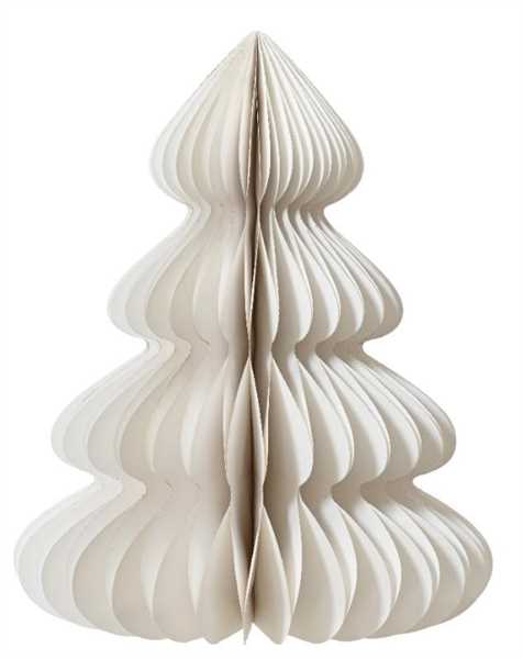 ALBERO DI NATALE IN CARTA CHIUSURA MAGNETE CM.D48X60H WHITE