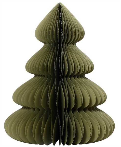 ALBERO DI NATALE IN CARTA CHIUSURA MAGNETE CM.D48X60H GREEN