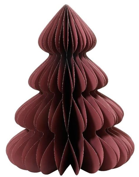 ALBERO DI NATALE IN CARTA CM.D48X60H MAROON