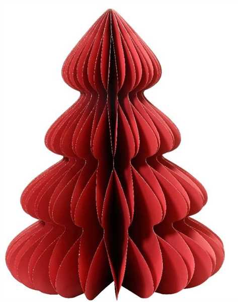 ALBERO DI NATALE IN CARTA CM.D48X60H RED