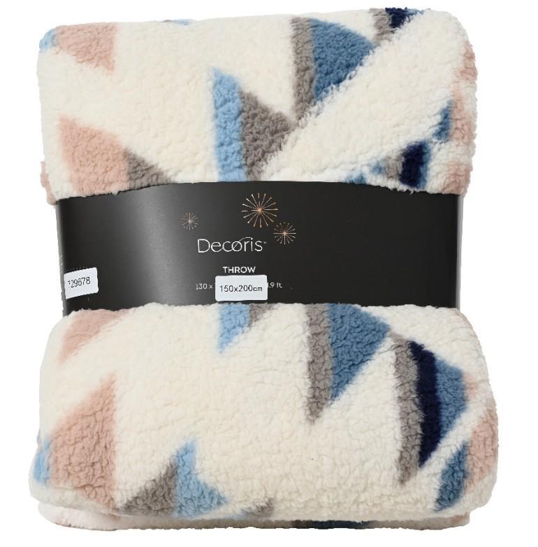 COPERTA PILE CM.150X200 BLUE/COLOURS
