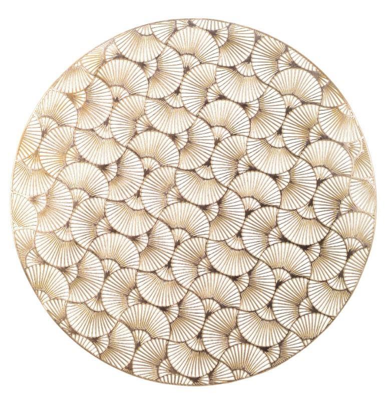 SOTTOPIATTO PVC ROTONDO CM.D38 GOLD
