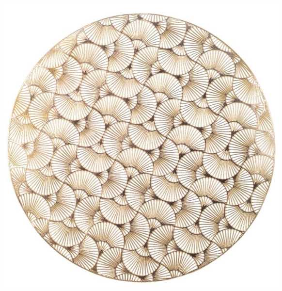 SOTTOPIATTO PVC ROTONDO CM.D38 GOLD