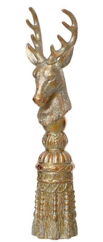 RENNA POLIRESINA CM.13X13,6X54,5H ANTIQUE GOLD