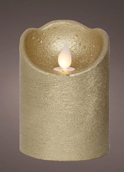 CANDELA LED L.CALDA INDOOR BATTERIA CM.D7,5X10H GOLD