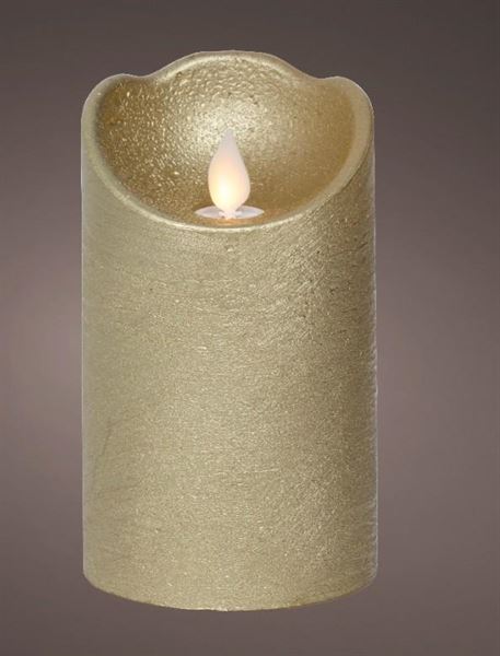 CANDELA LED L.CALDA INDOOR BATTERIA CM.D7,5X12,5H GOLD