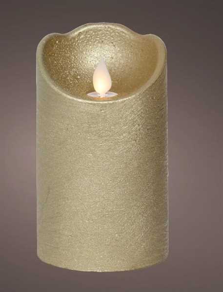 CANDELA LED L.CALDA INDOOR BATTERIA CM.D7,5X12,5H GOLD