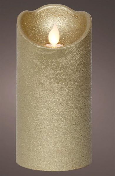 CANDELA LED L.CALDA INDOOR BATTERIA CM.D7,5X15H GOLD