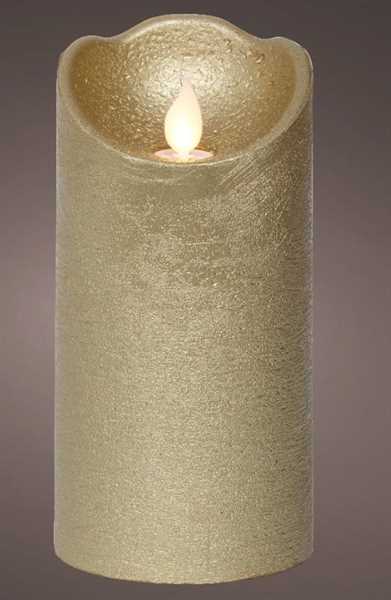 CANDELA LED L.CALDA INDOOR BATTERIA CM.D7,5X15H GOLD