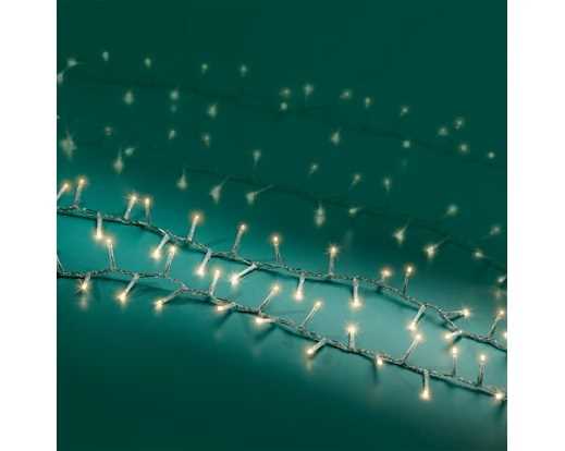 CATENA LUCE CALDA 750LED MT.16 FILO TRASPARENTE IP44 TIMER