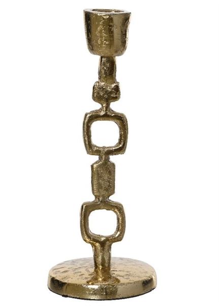 PORTACANDELA ALLUMINIO CM.D8X20H ORO