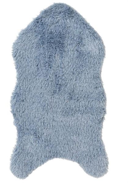 TAPPETO IN PELLICCIA SINTETICA CM.90X50 BLUE