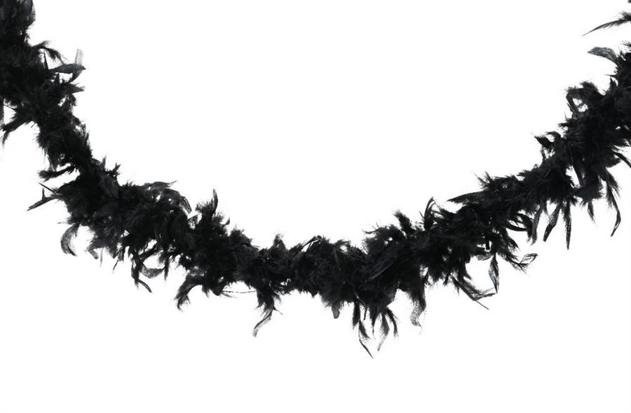 BOA DI PIUME CM.D10X184H BLACK