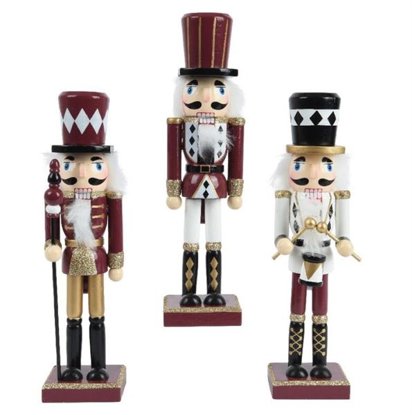 SCHIACCIANOCI IN LEGNO DI PINO CM.7,5X6X25H 3 MOD. ASS.