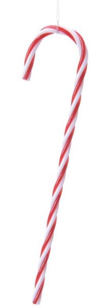 CANDY STICK PLASTICA RIGHE BIANCO E ROSSO CM.9H