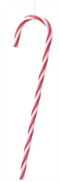 CANDY STICK PLASTICA RIGHE BIANCO E ROSSO CM.9H