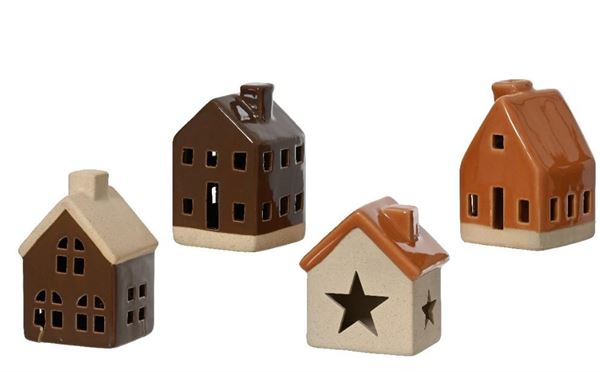 CASA PORCELLANA CM.6X7X11H 4 COLORI ASSORTITI