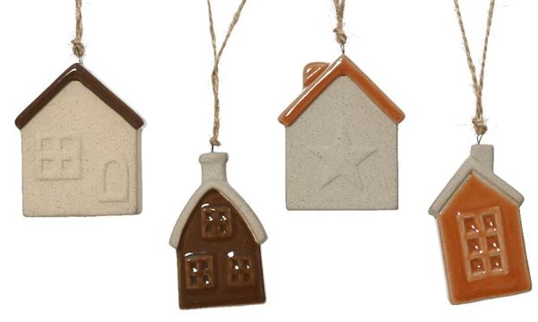 PENDENTE CASA PORCELLANA CM.3X6X7H 4 MOD. ASS.