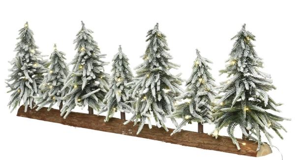CENTROTAVOLA ALBERI INNEVATI MICRO LED L.CALDA CM.105X15X35H