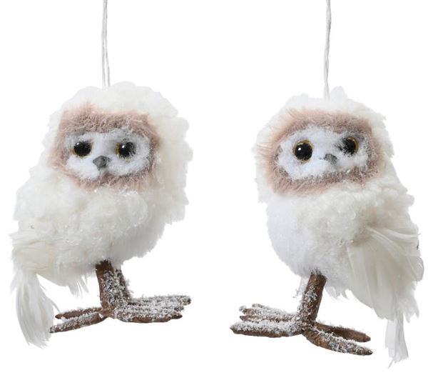 GUFO GLITTER CM.9X7X13H CREAM