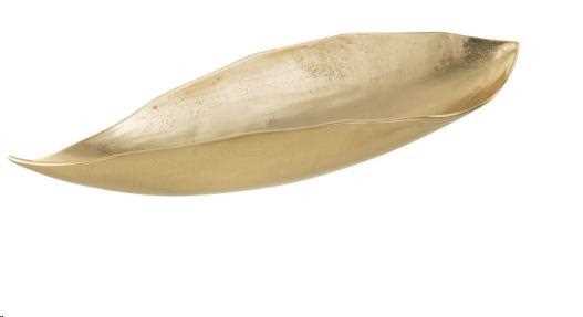 VASSOIO FOGLIA ORO CM.67X20XH.11