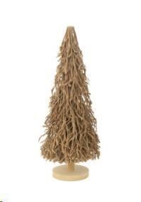 ALBERO DI NATALE IN LEGNO NATURALE CM. D.38XH.90