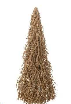 ALBERO DI NATALE IN LEGNO NATURALE CM. D.47XH.120