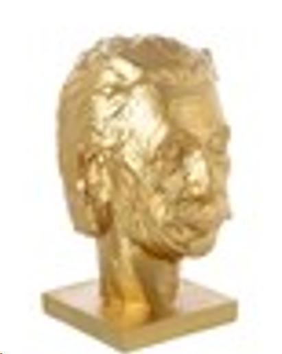 BUSTO EINSTEIN ORO CM. 14,5X18XH.25