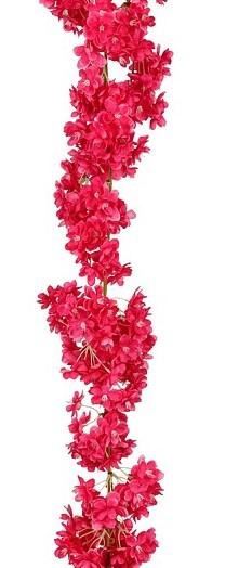 GHIRLANDA DI FIORI CM.20X180H FUCSIA