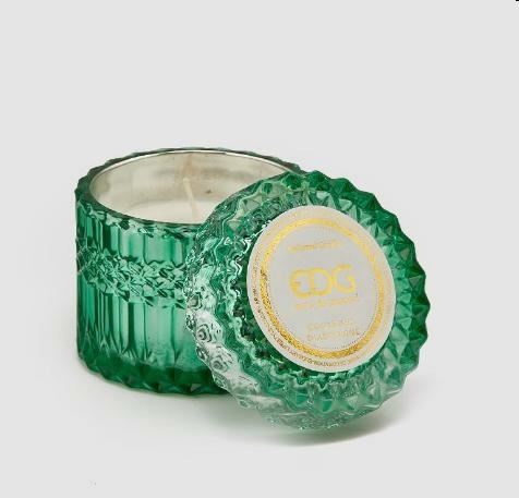 CANDELA CRYSTAL CON VASO H8,5D9(160GR) GREEN