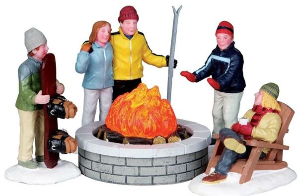 FIRE PIT,  SET OF 5, B/O (4.5V)