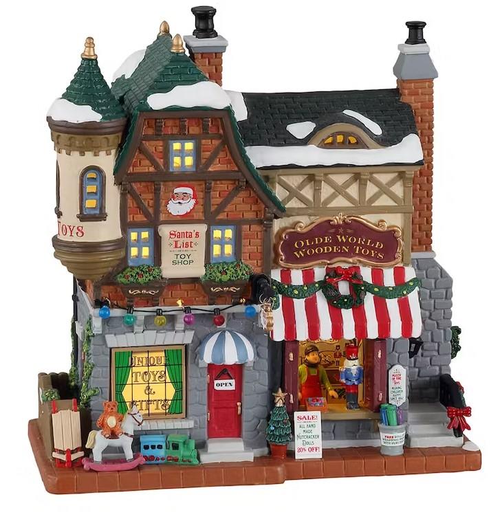 SANTA'S LIST TOY SHOP INCL. ADAPTOR 44338, 100 mA (WHITE)