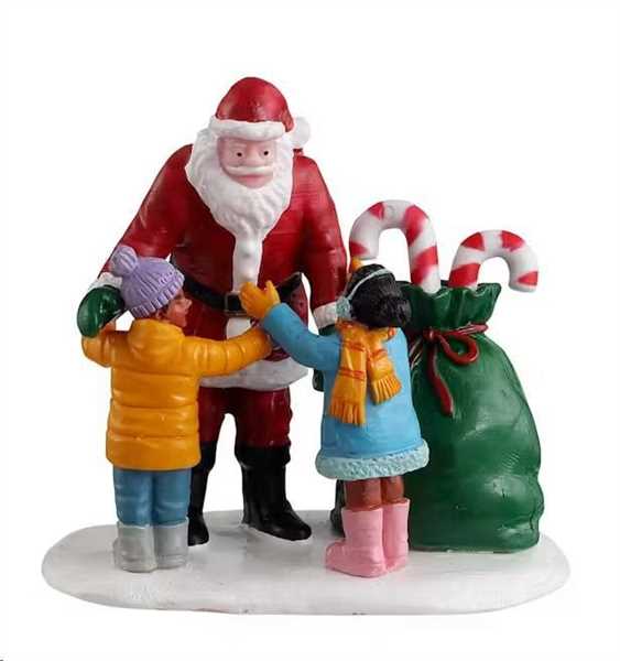SANTA GETS A HUG
