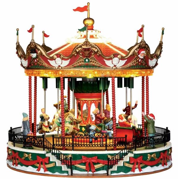SANTA CAROUSEL, INCL. ADAPTOR 74254, 550 mA (WHITE)