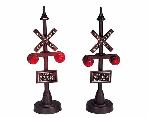 RAILWAY STOP LIGHT, SET OF 2, B/O (4.5V)