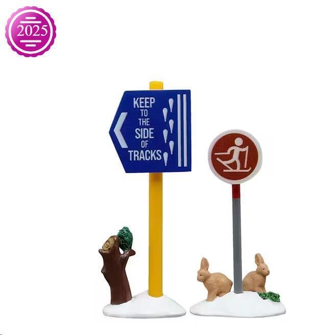 CROSS COUNTRY SKI SIGN, SET OF 2