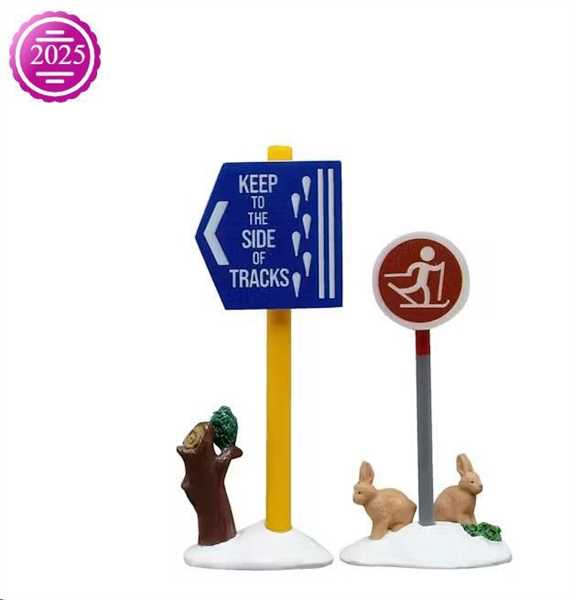 CROSS COUNTRY SKI SIGN, SET OF 2